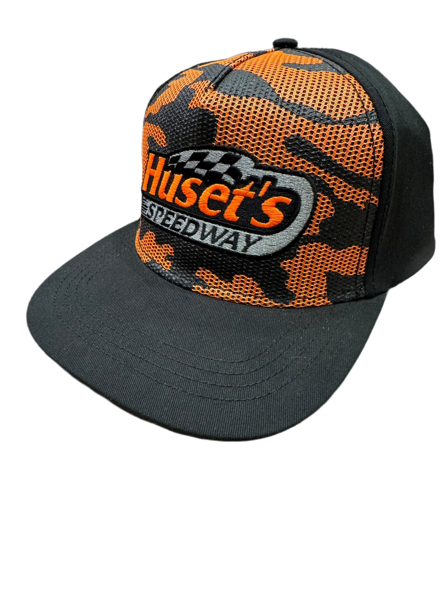 Huset's Orange Camo Flatbill
