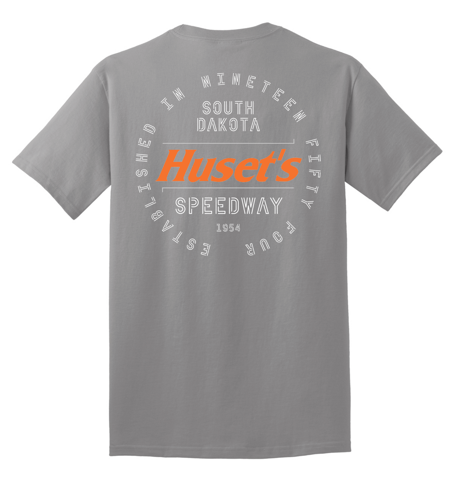 Huset's Circle Back Logo Gray Cotton