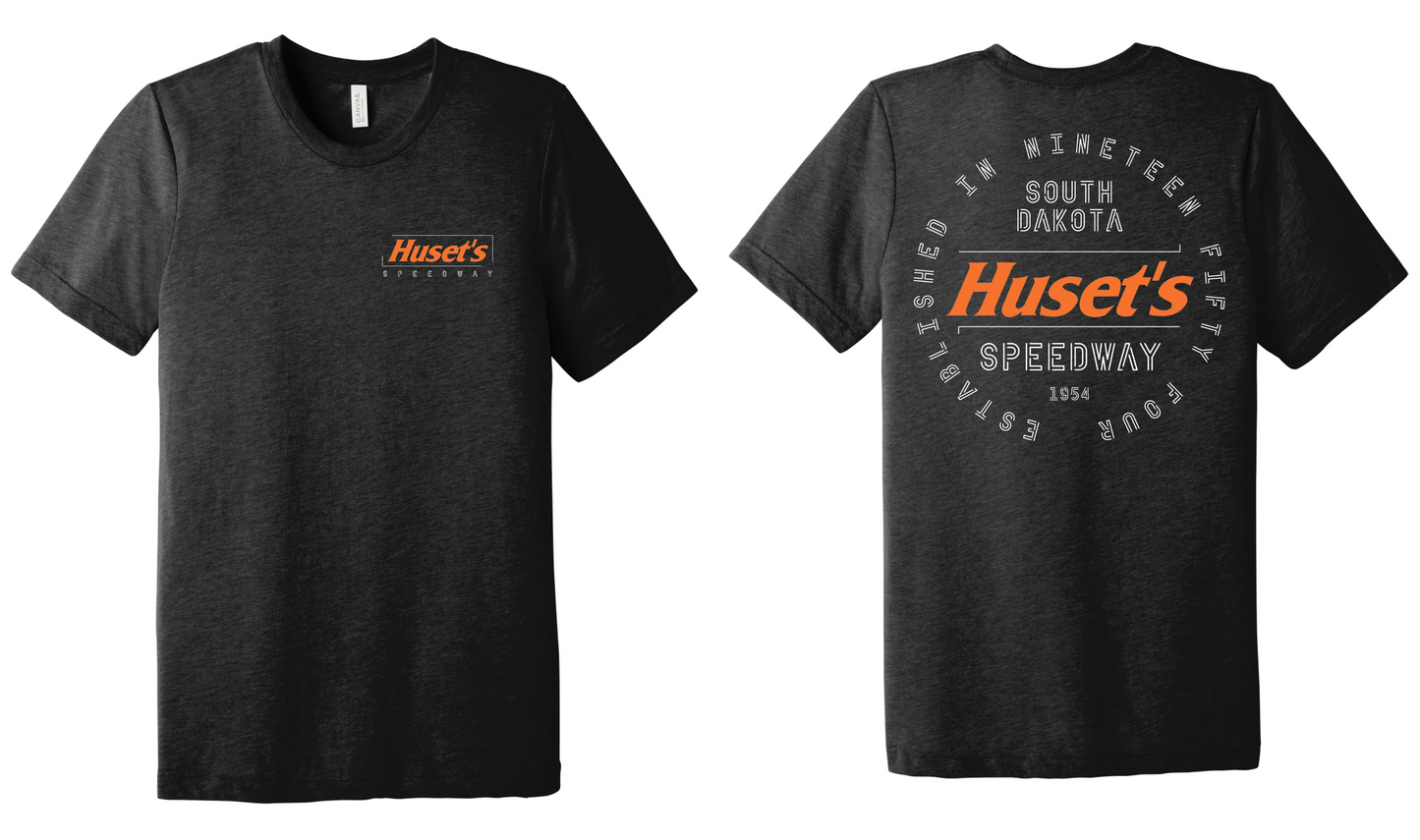 Huset's Circle Back Logo Heather Gray