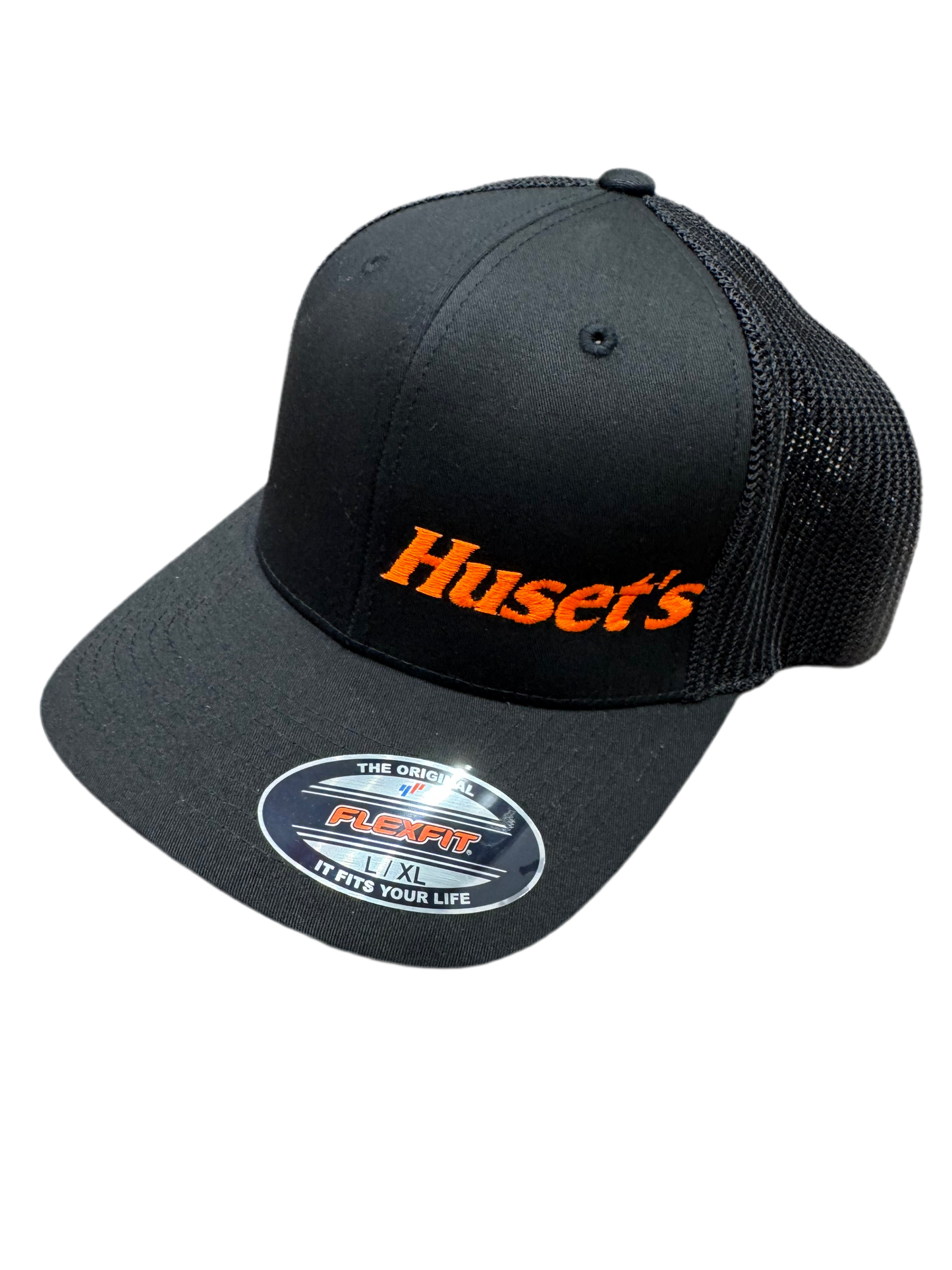 Huset's Simple Logo Black FlexFit
