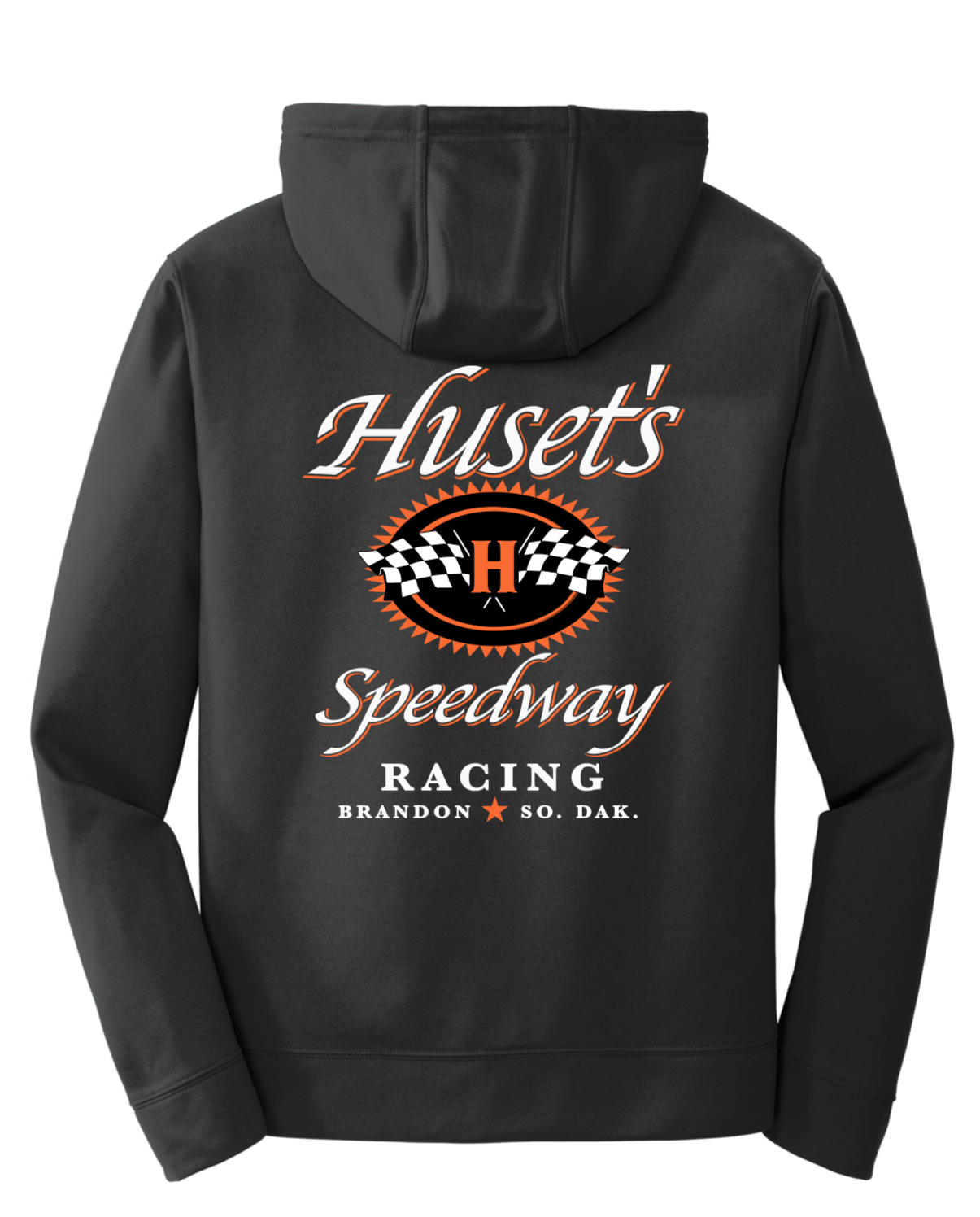 Huset's Speedway Handmade Racing Black Sweatshirt Back