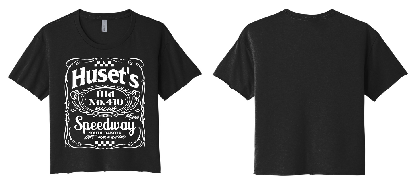 WOMEN'S Jack Daniels Black Short Sleeve Crop Top