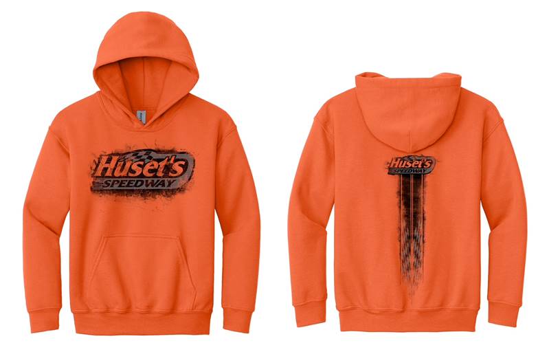 YOUTH Huset's Rugged Logo Orange Sweatshirt