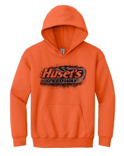 YOUTH Huset's Rugged Logo Orange Sweatshirt