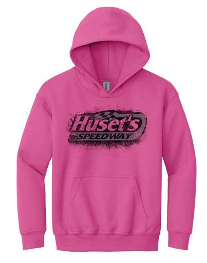 YOUTH Huset's Rugged Logo Pink Sweatshirt
