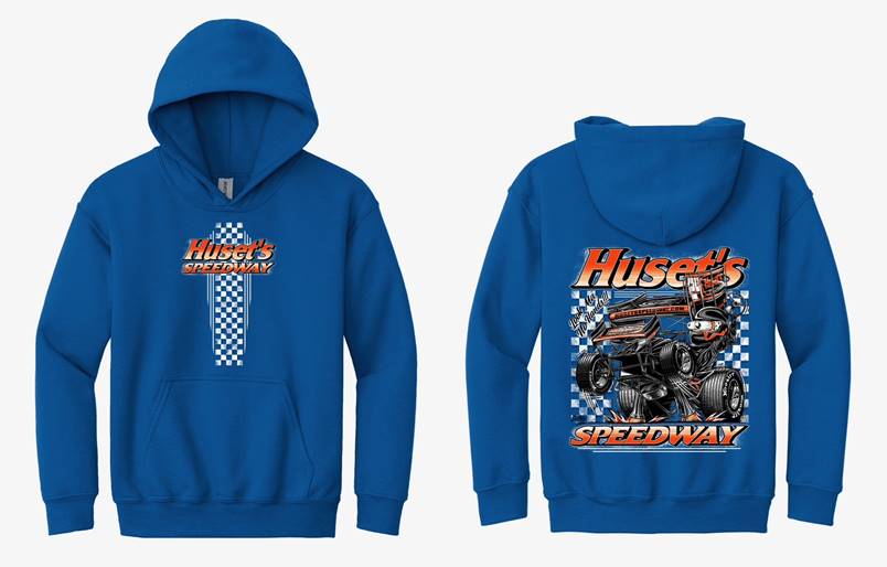 YOUTH Huset's Sprint Car 24' Royal Blue Sweatshirt