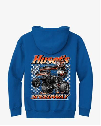 YOUTH Huset's Sprint Car 24' Royal Blue Sweatshirt
