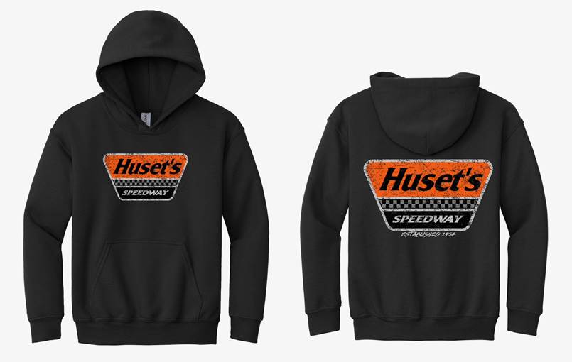 YOUTH Huset's Trapezoid Logo Black Sweatshirt