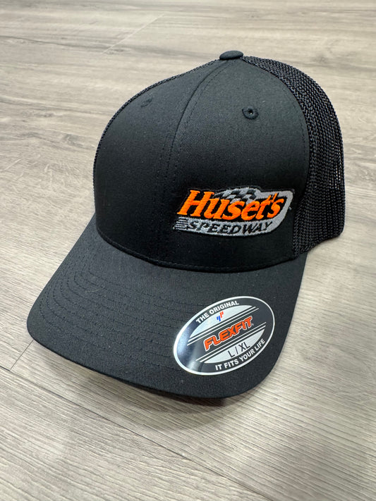 Huset's Logo Black Fitted Hat