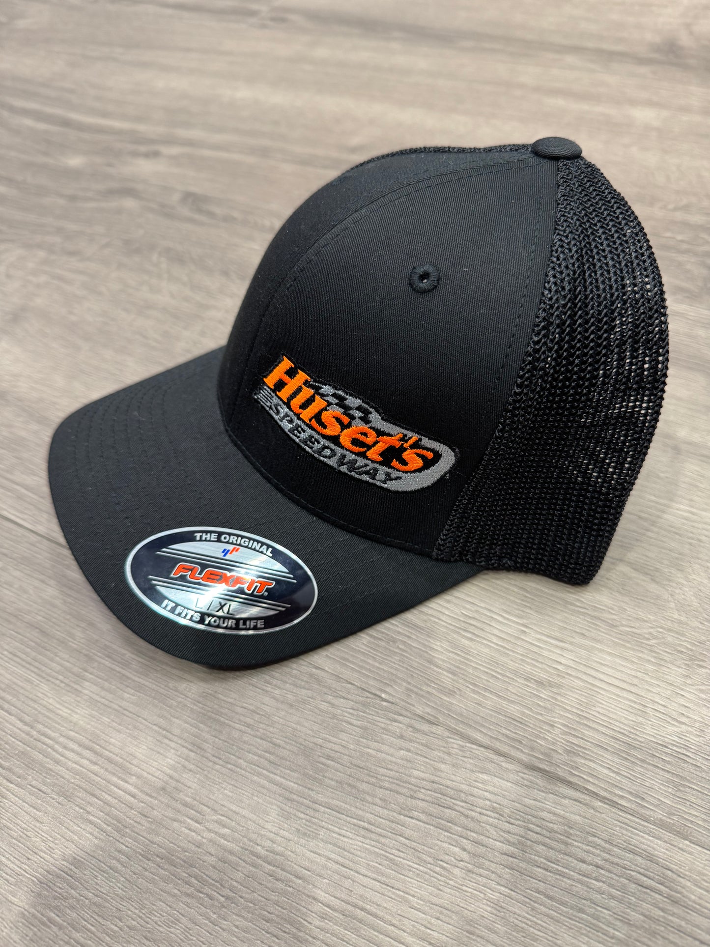 Huset's Logo Black Fitted Hat