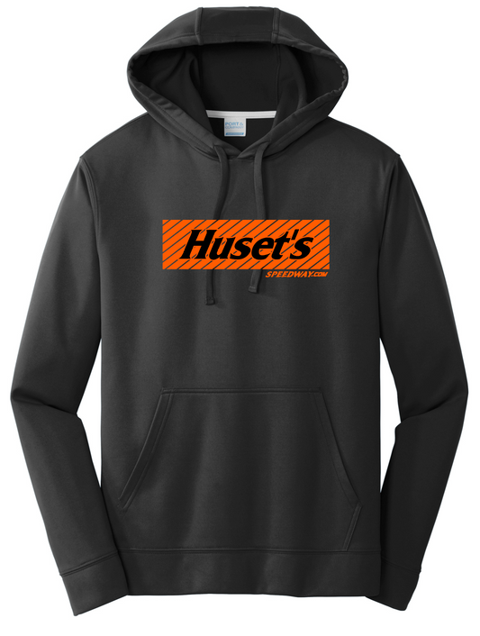 HusetsSpeedway.com Black Sweatshirt Front 