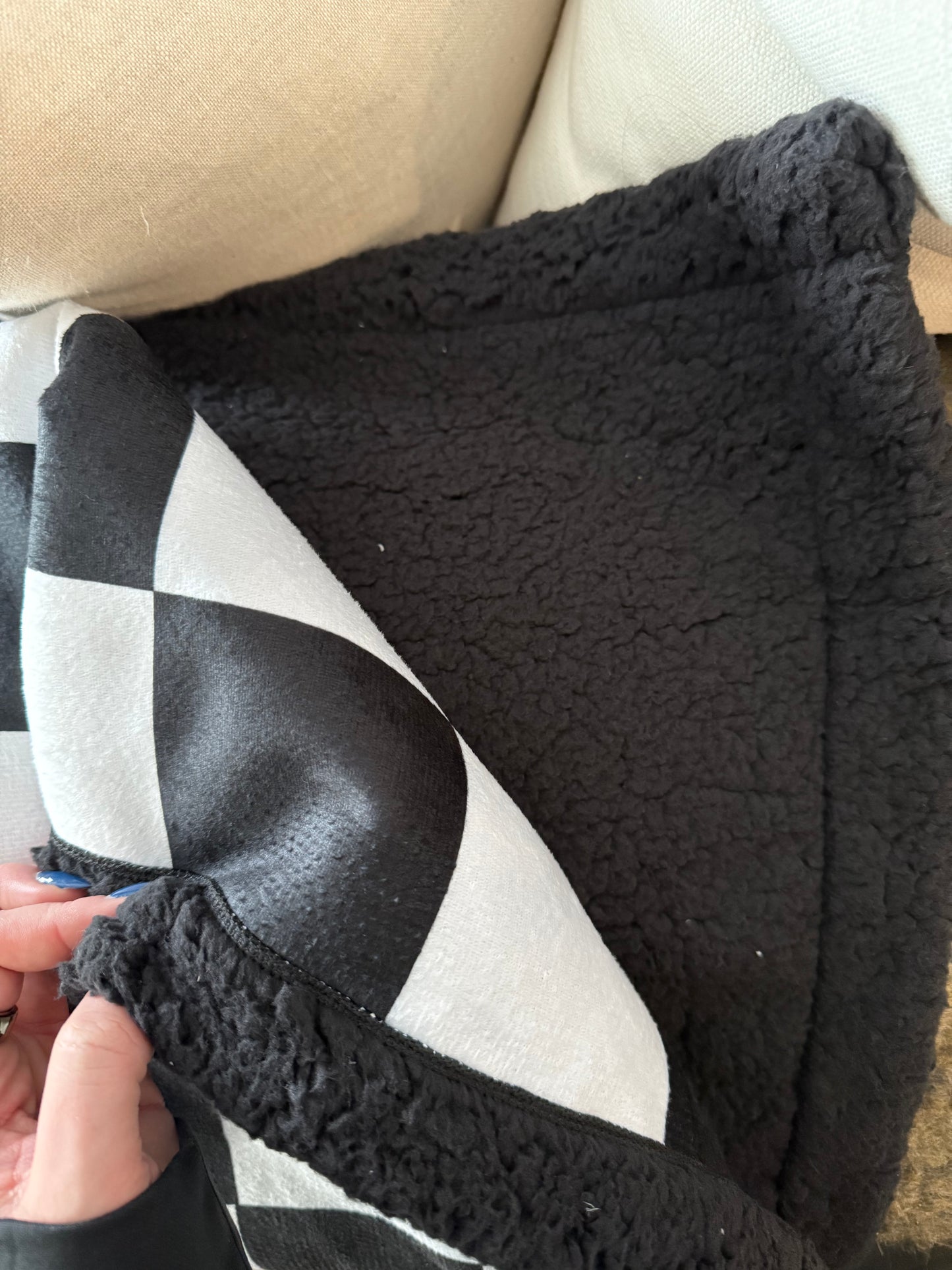 Checkered Throw Blanket