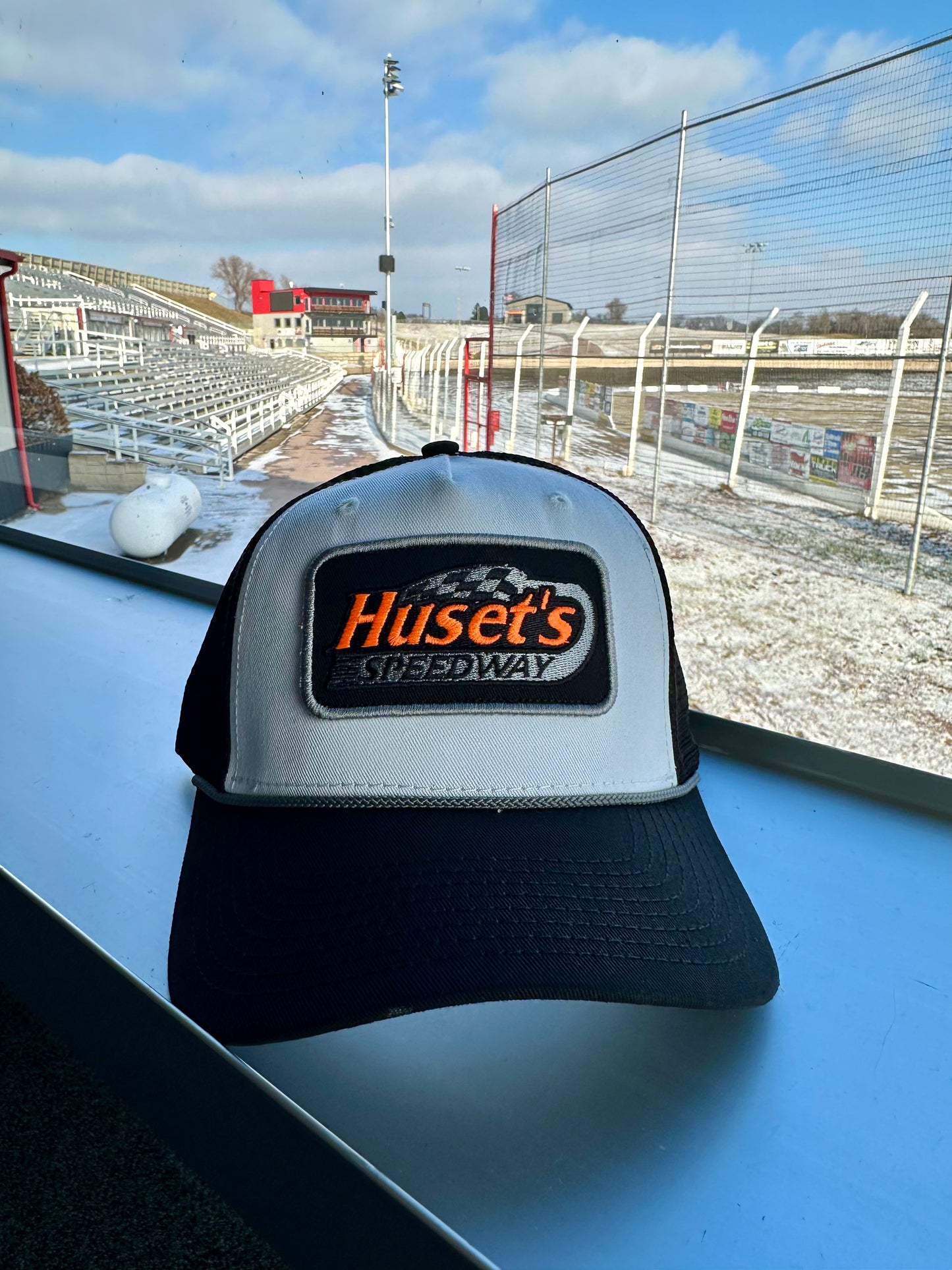 Huset's Black and White Snapback Hat