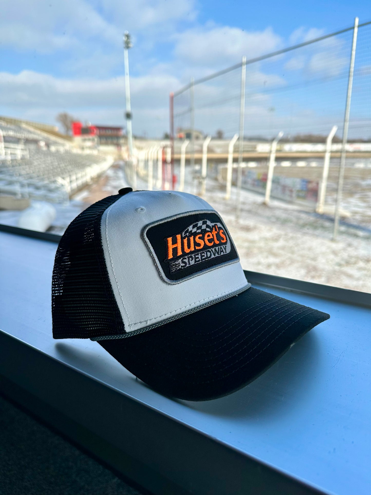 Huset's Black and White Snapback Hat