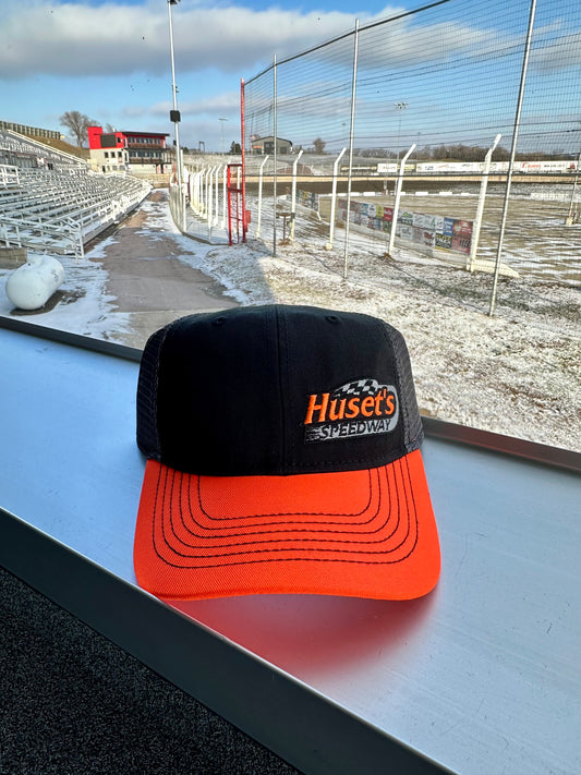 Huset's Black and Orange Snapback Hat