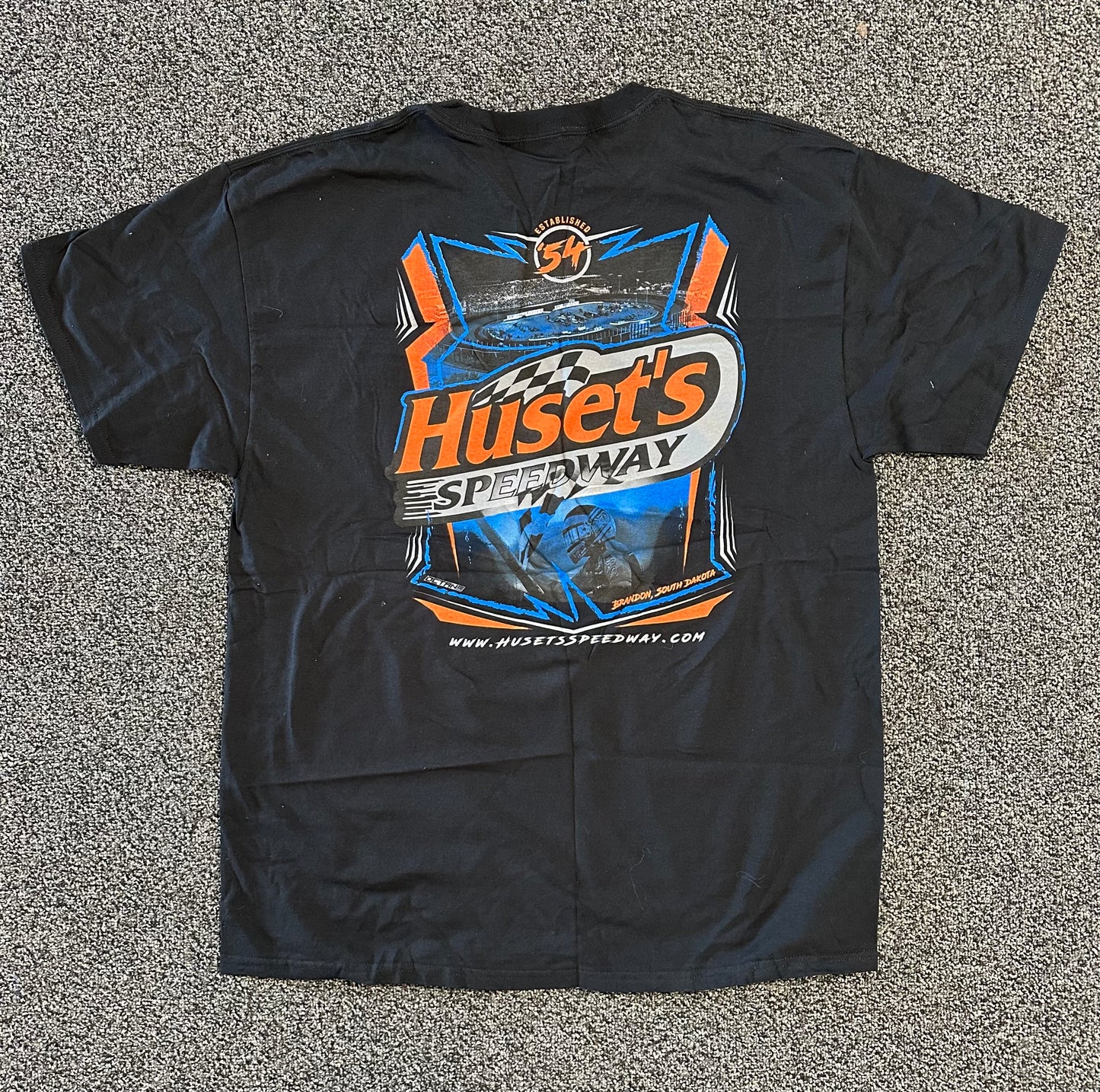 Huset's Est. 54' Black Short Sleeve