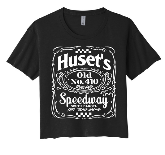 WOMEN'S Jack Daniels Black Short Sleeve Crop Top