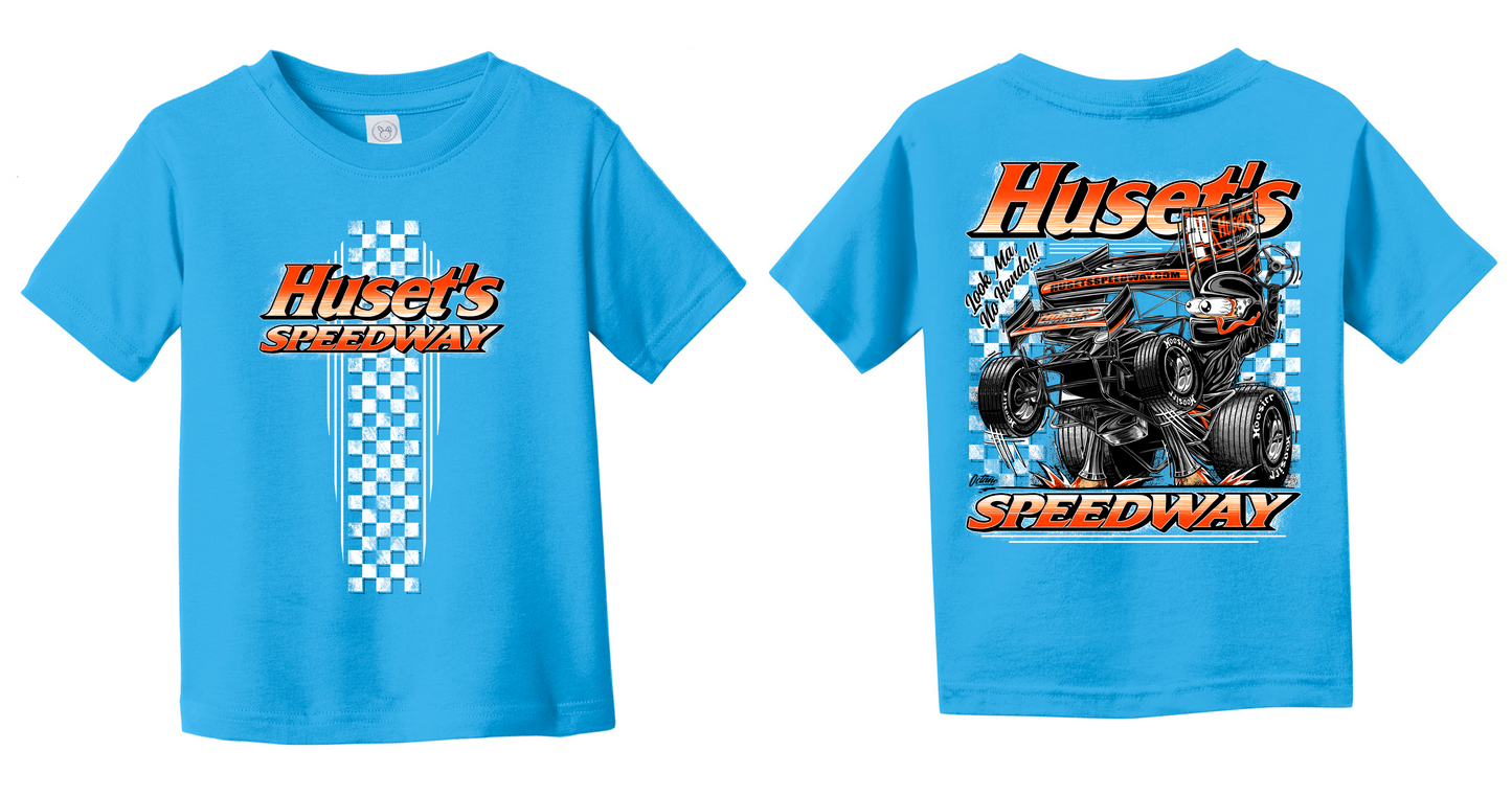 YOUTH Huset's Sprint Car 24' Blue Short Sleeve