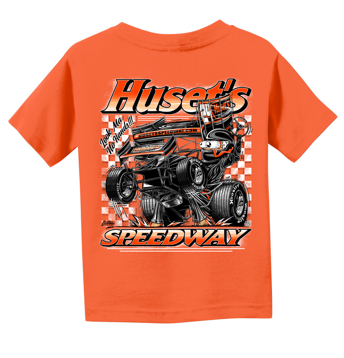 YOUTH Huset's Sprint Car 24' Orange Short Sleeve